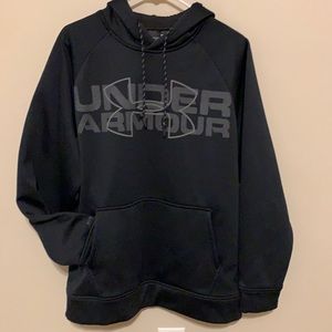 Like new black Under Armour sweatshirt with hood